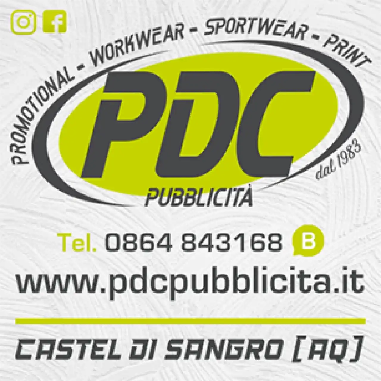 Banner Pdc Pubblicità 306 per 306 pixel